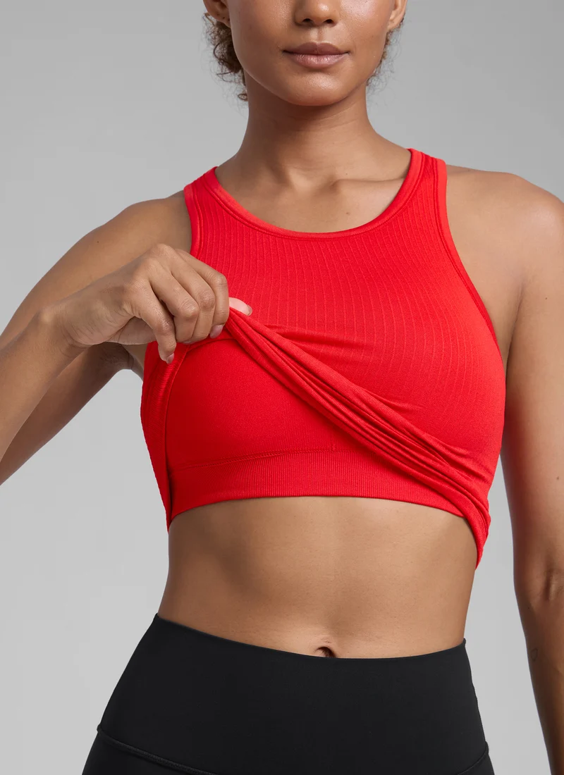 Seamless Racerback Hip Length Tank