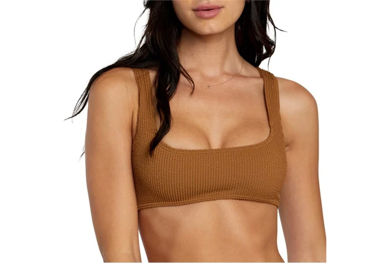 HAUT BRALETTE À TEXTURE RAINURÉES