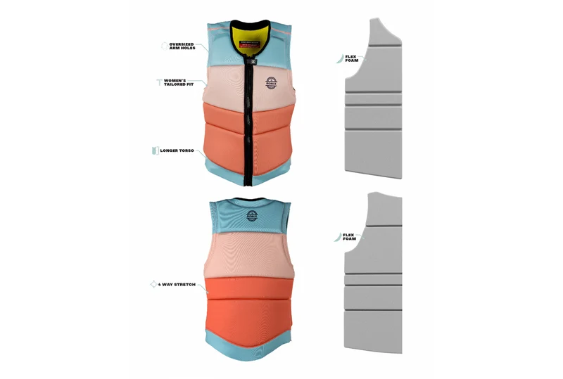 VESTE D'IMPACT CORAIL - FEMME