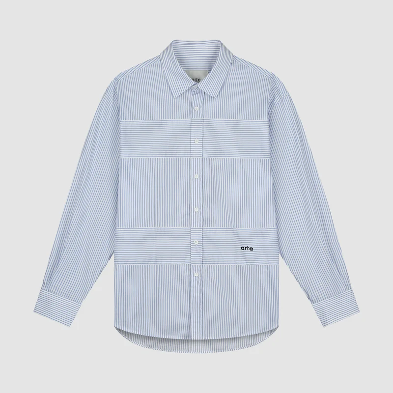 Chemise « Striped Gallery » - Bleue