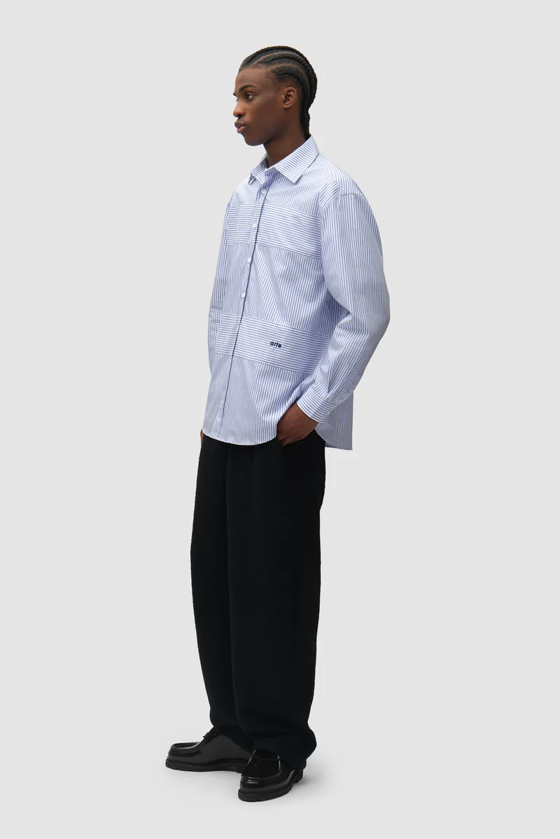 Chemise « Striped Gallery » - Bleue