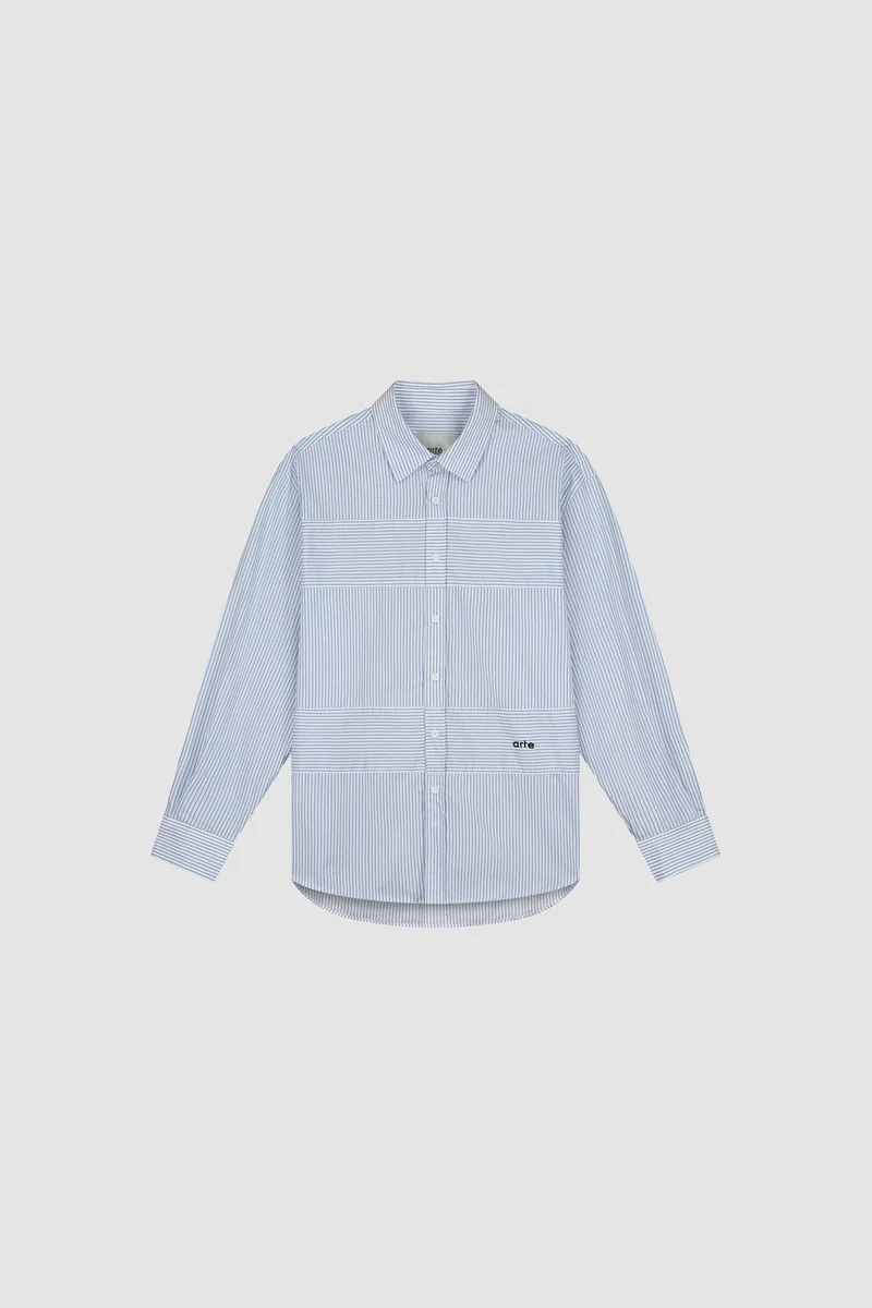 Chemise « Striped Gallery » - Bleue