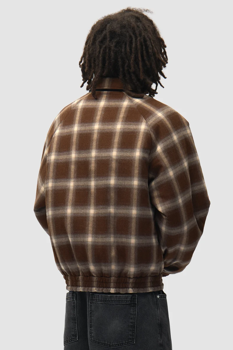Veste d'uniforme réversible en cuir - Noire