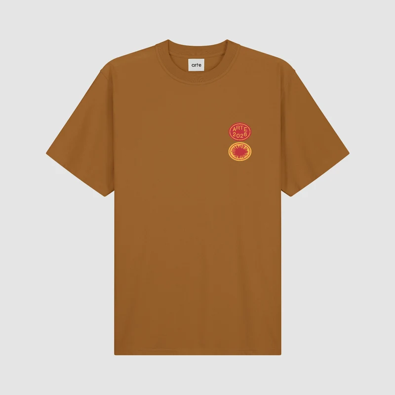 T-shirt Sun Stamp - Marron