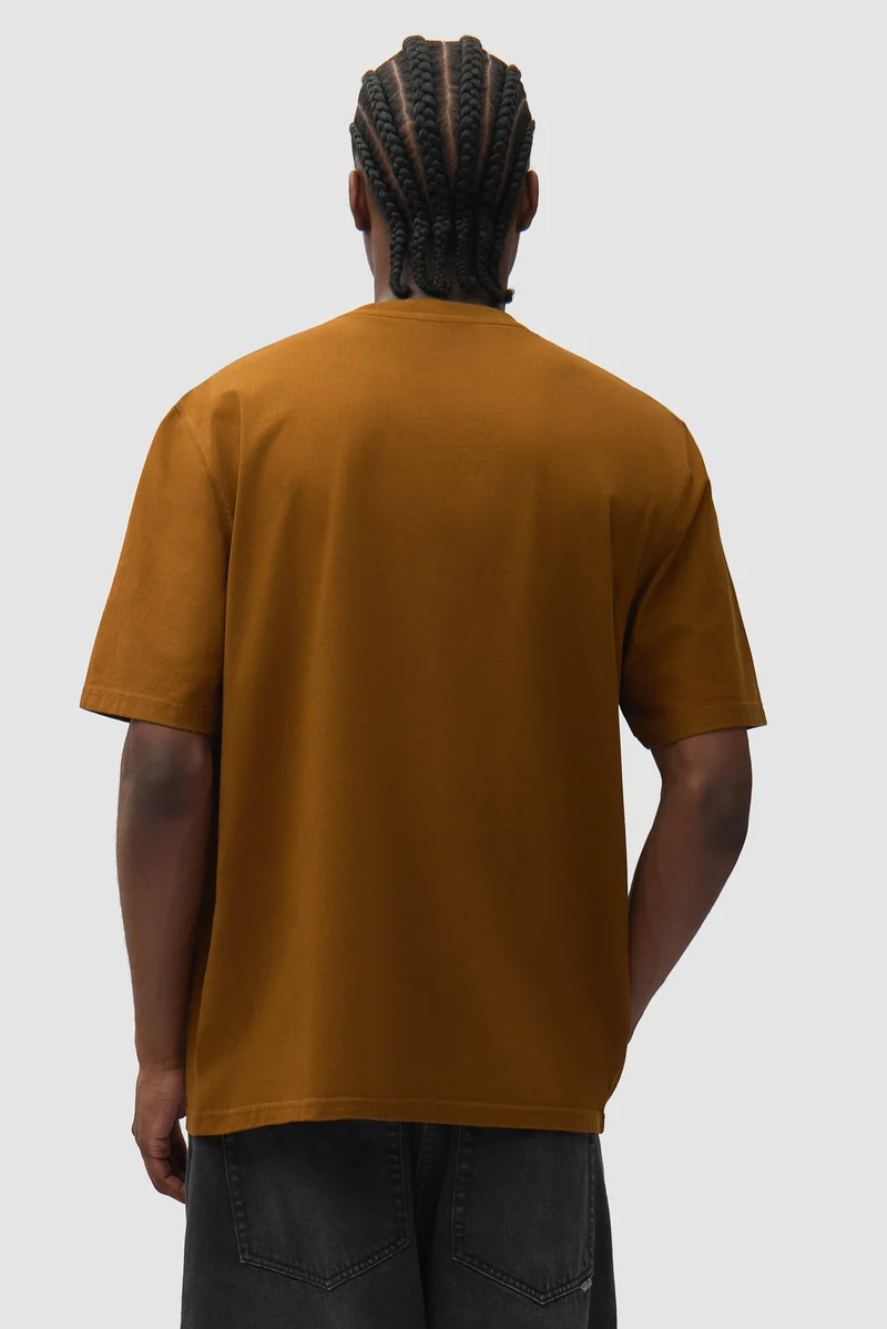 T-shirt Sun Stamp - Marron