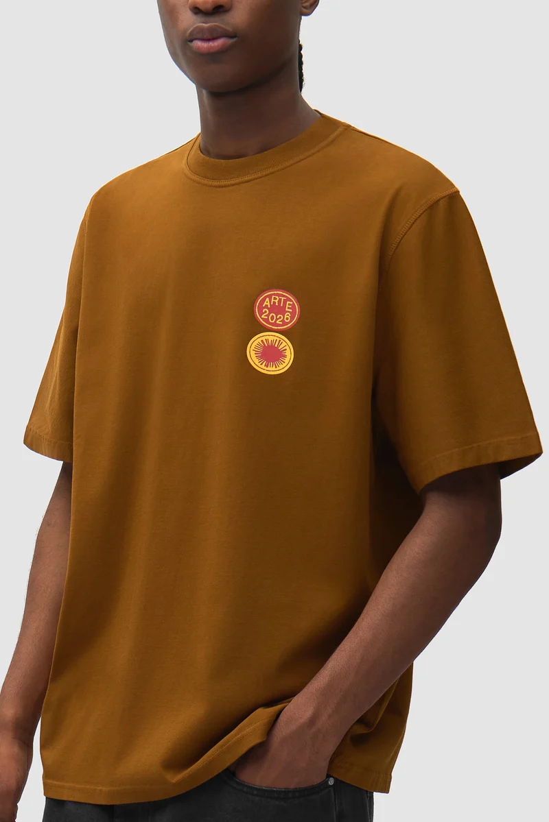 T-shirt Sun Stamp - Marron