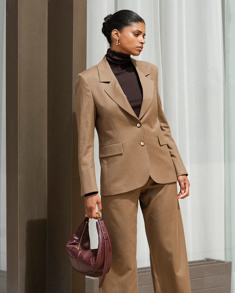 Veste blazer Dublin - Camel rayé