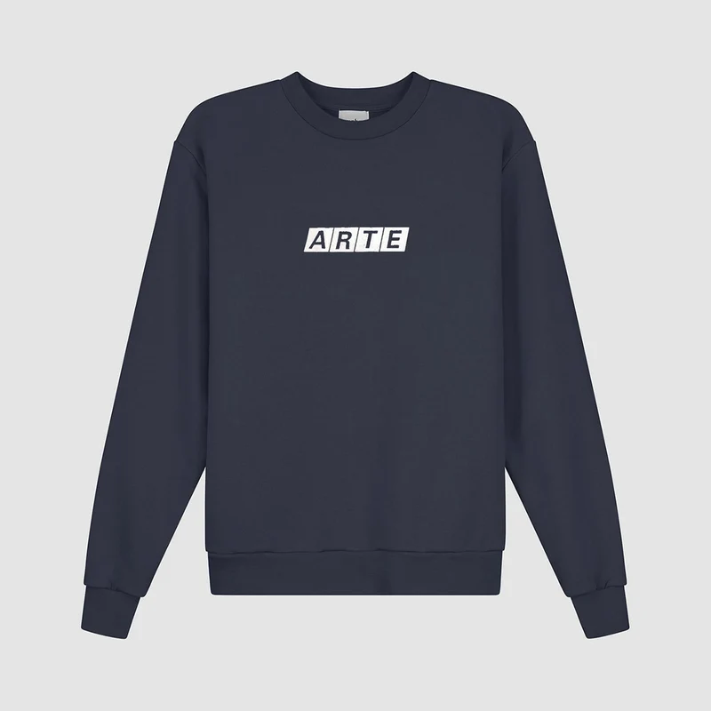 T-shirt à col rond Module - Bleu marine