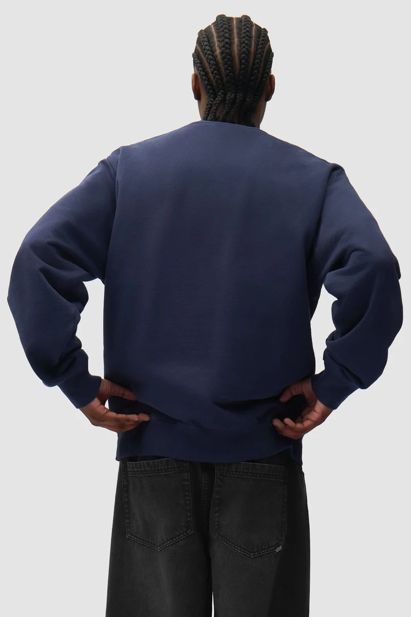 T-shirt à col rond Module - Bleu marine