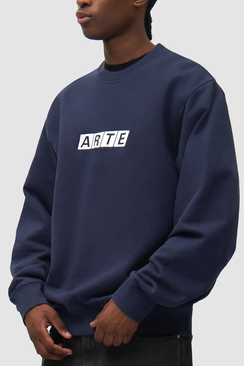 T-shirt à col rond Module - Bleu marine