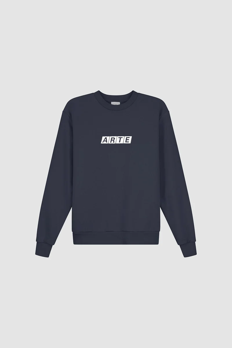 T-shirt à col rond Module - Bleu marine