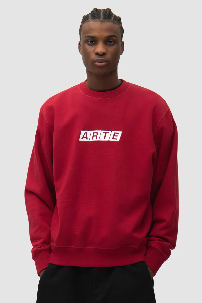 T-shirt à col rond Module - Rouge