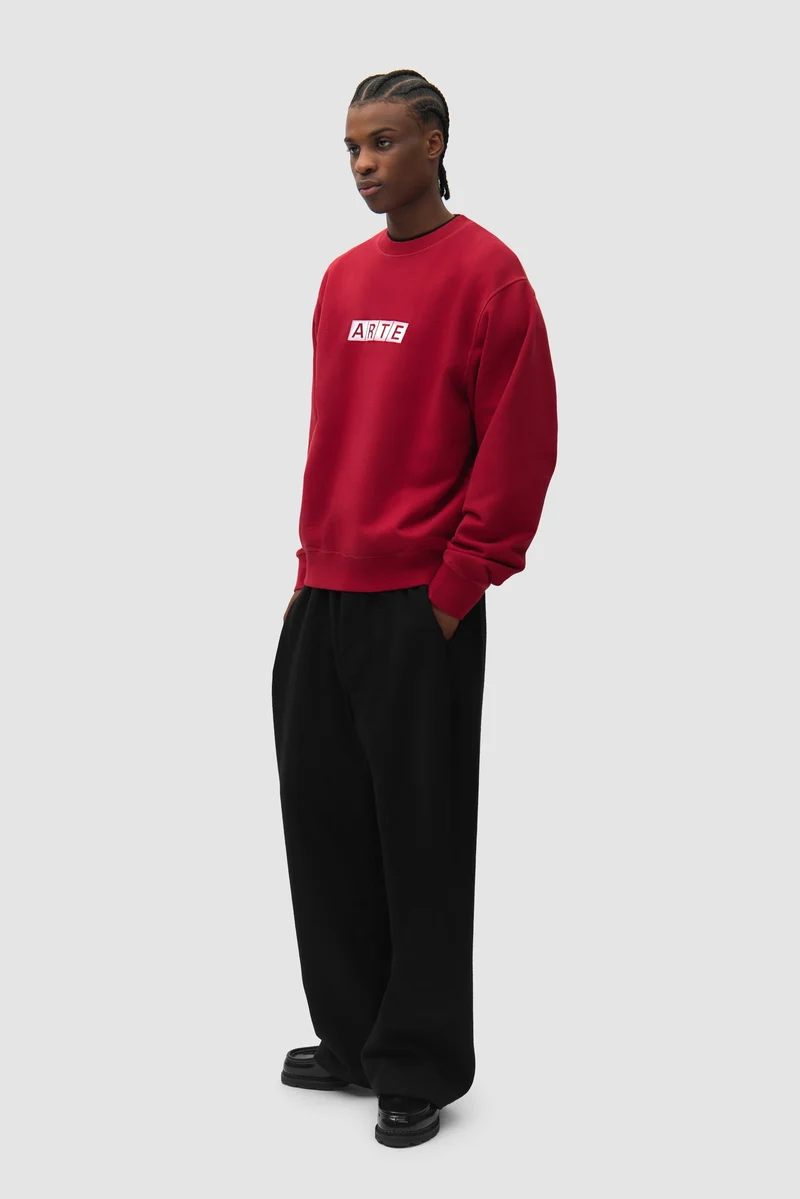 T-shirt à col rond Module - Rouge