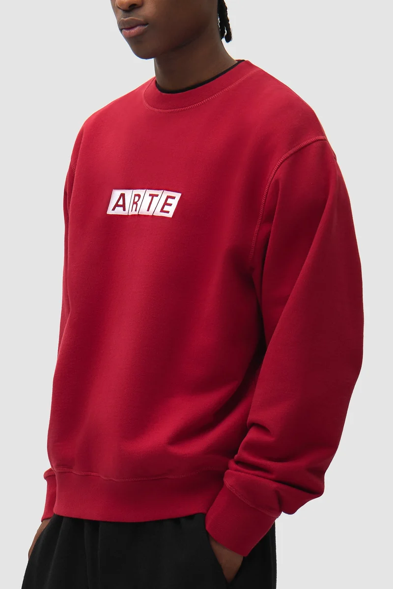 T-shirt à col rond Module - Rouge