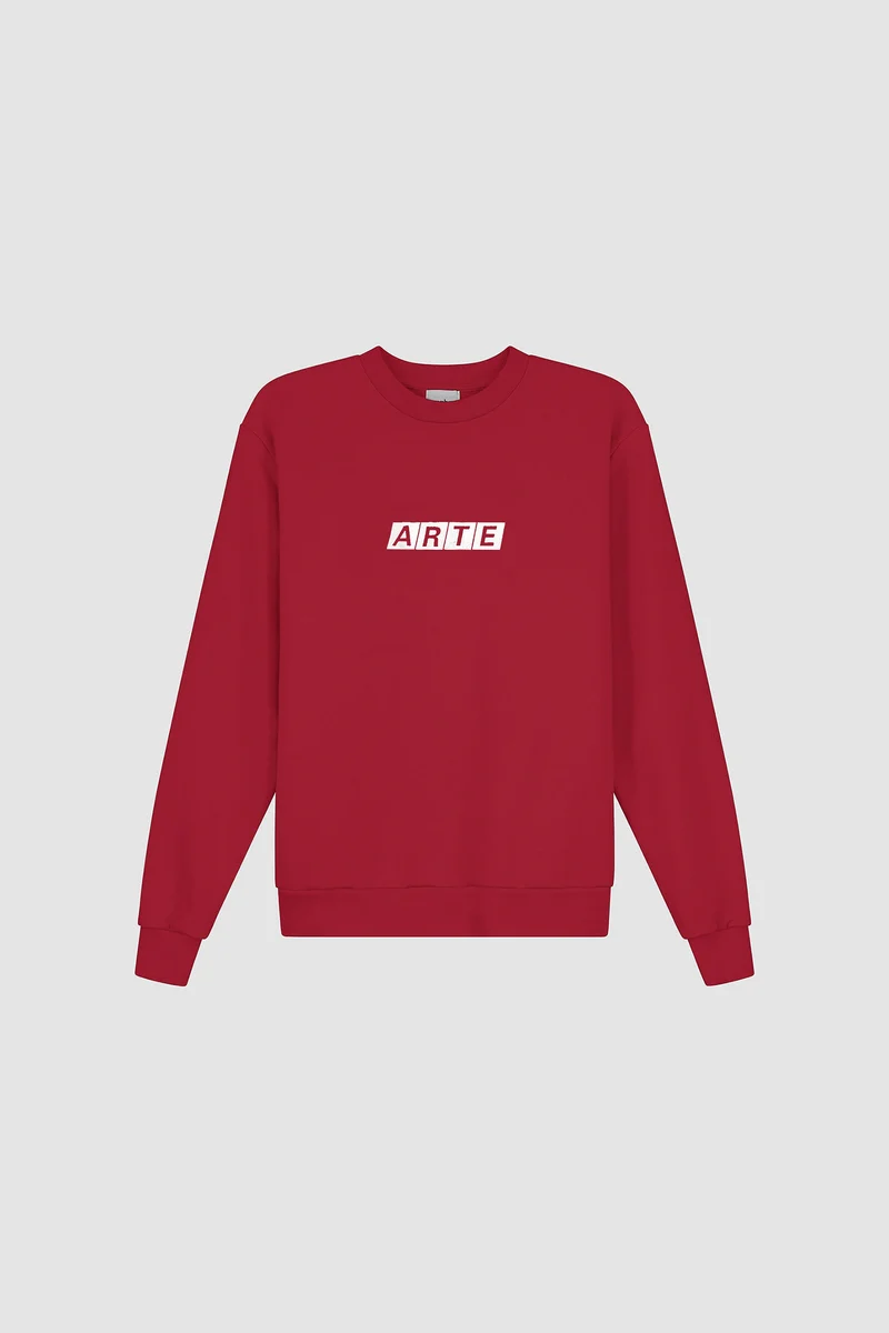T-shirt à col rond Module - Rouge
