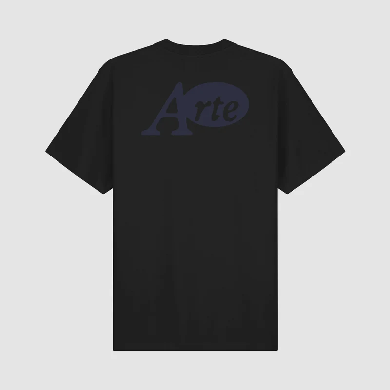 T-shirt avec autocollant - Noir