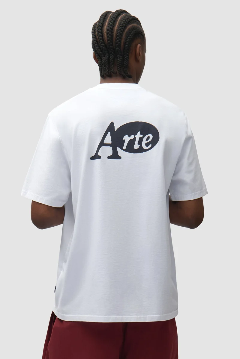 T-shirt avec autocollant - Blanc