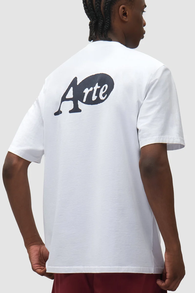T-shirt avec autocollant - Blanc
