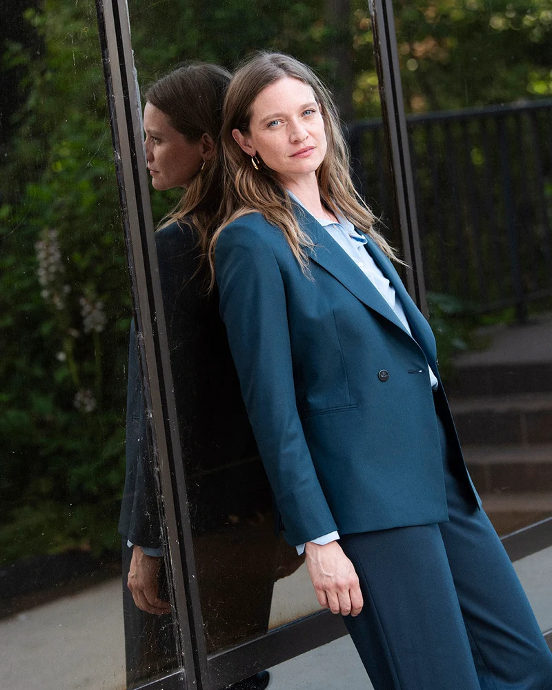Veste ceinturée Olbia - Teal
