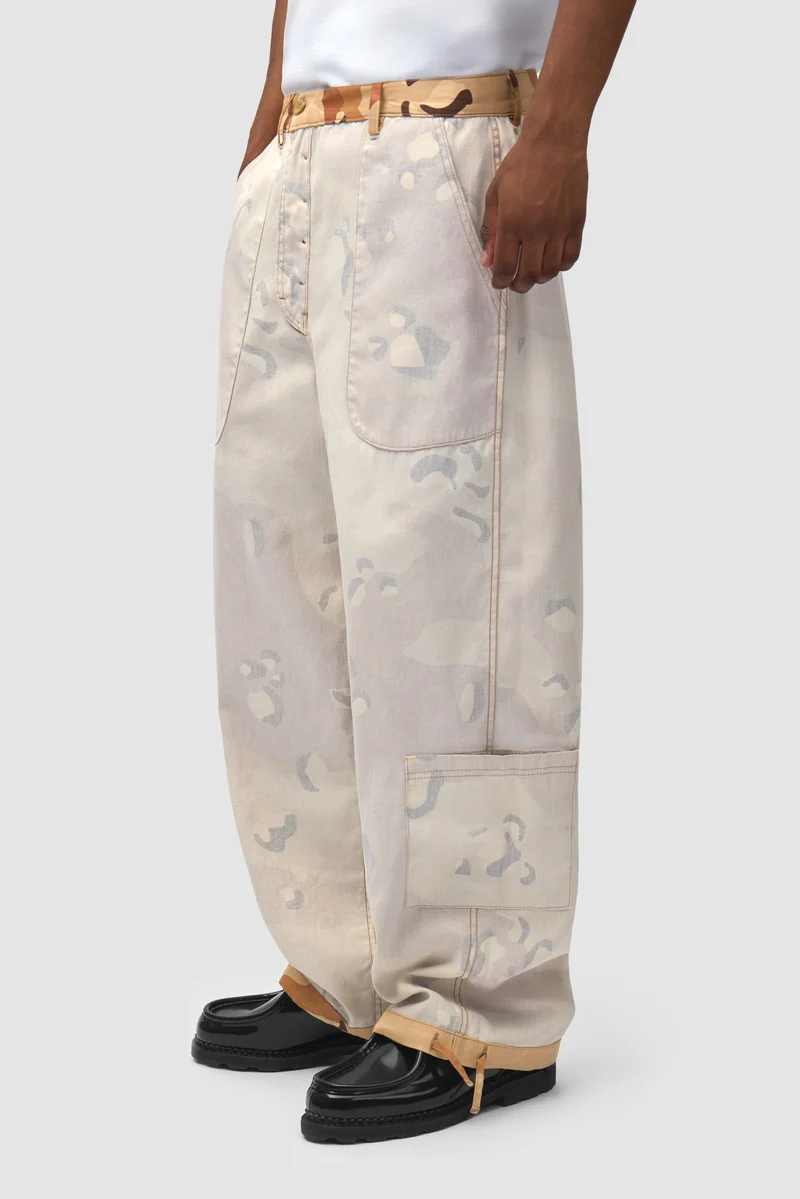 Pantalon cargo réversible à motif camouflage - Imprimé sur toute la surface