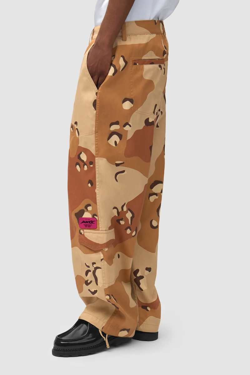 Pantalon cargo réversible à motif camouflage - Imprimé sur toute la surface
