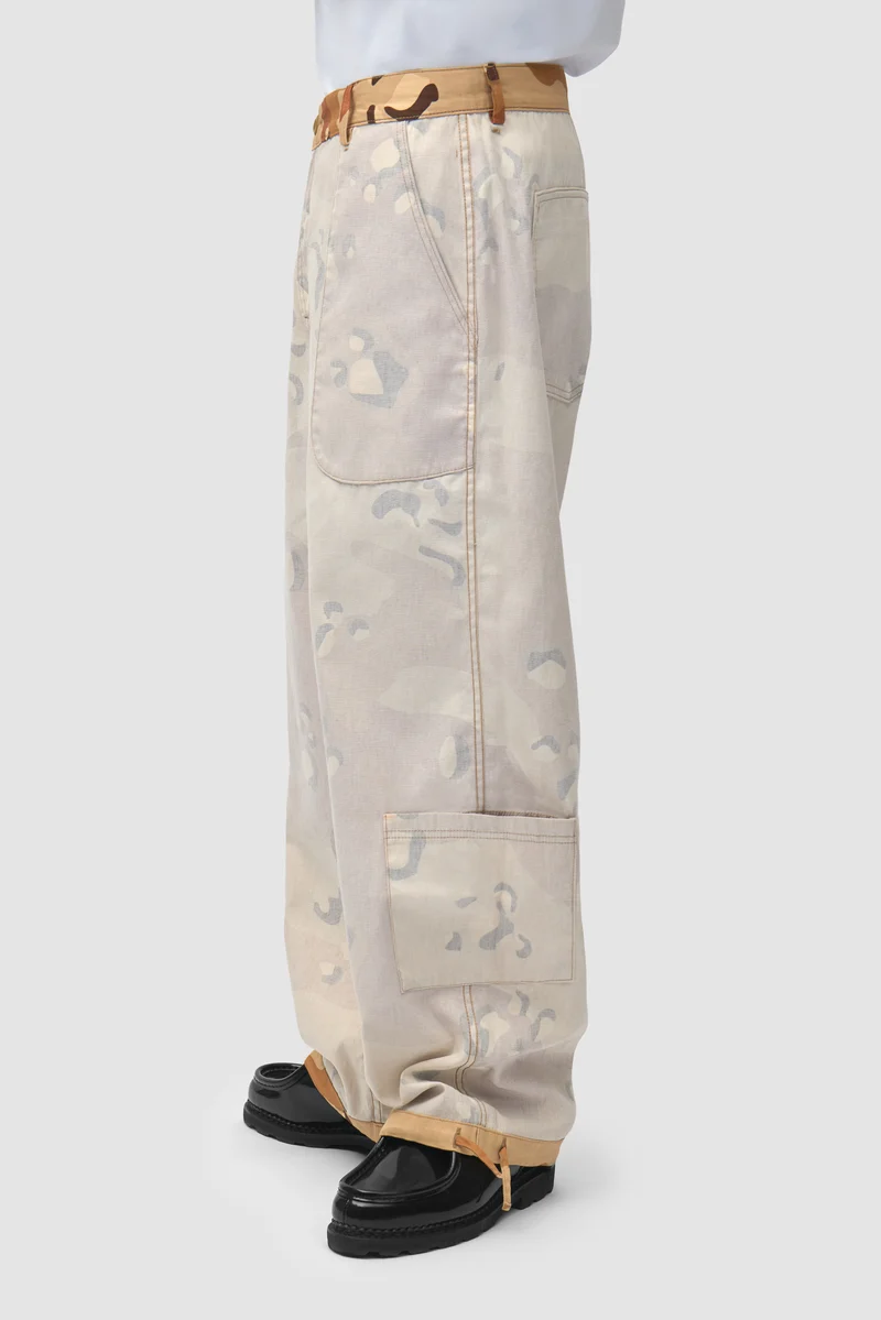 Pantalon cargo réversible à motif camouflage - Imprimé sur toute la surface