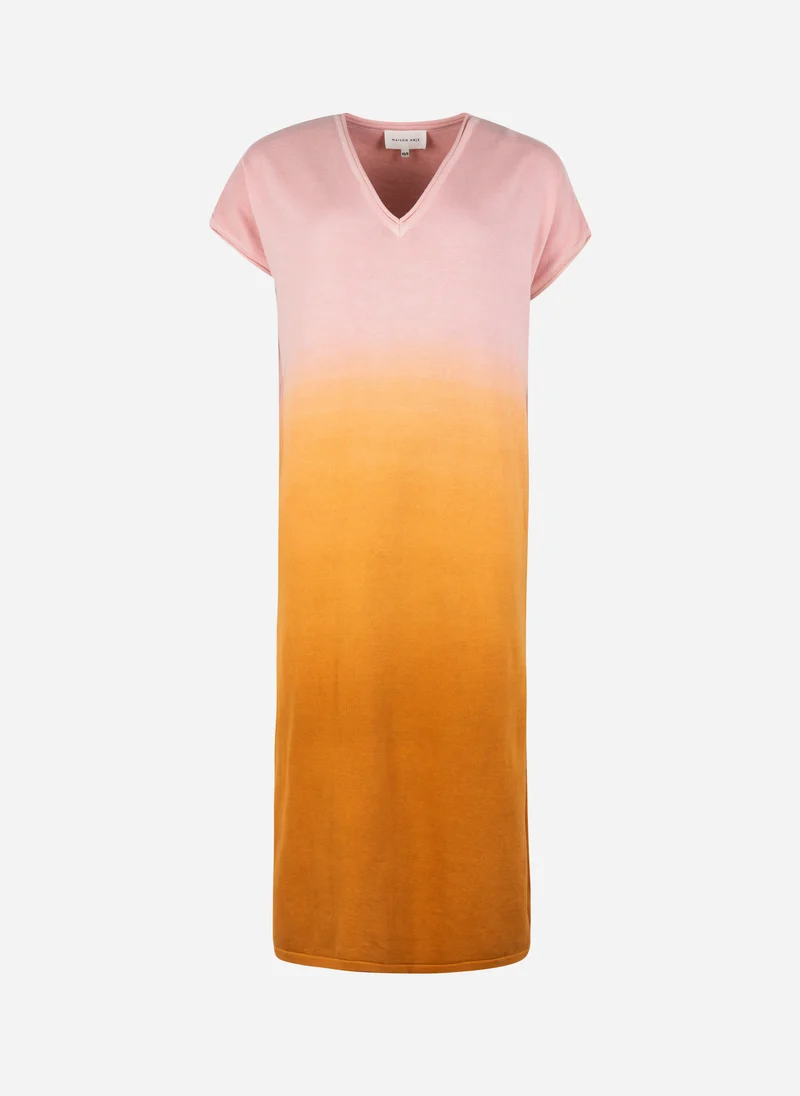 ROBE MIDI BLOUMA abricot