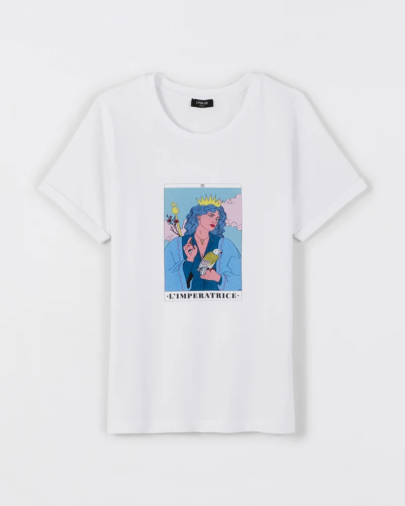 T-shirt illustré Tarot de Marseille - L'Impératrice 👑