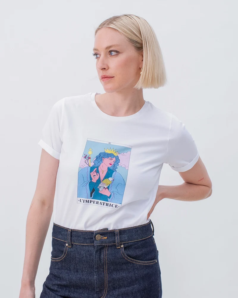 T-shirt illustré Tarot de Marseille - L'Impératrice 👑