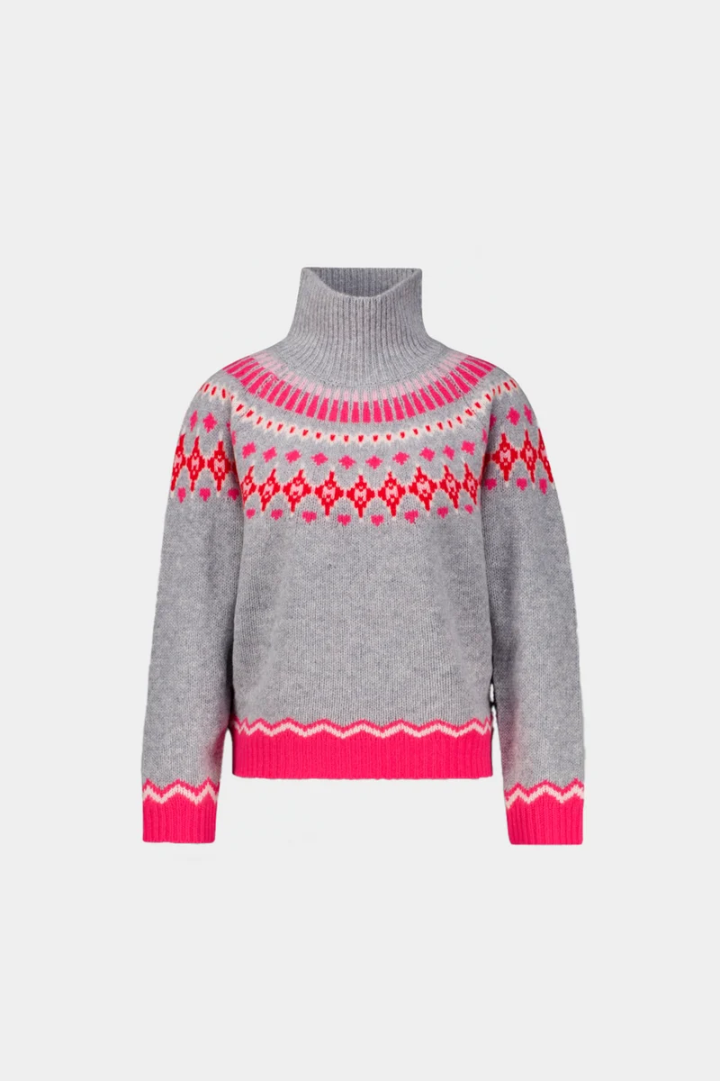Pull-over en jacquard coloré