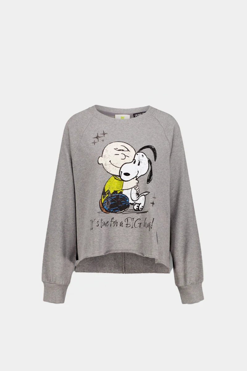Pull en molleton « Peanuts Hug »