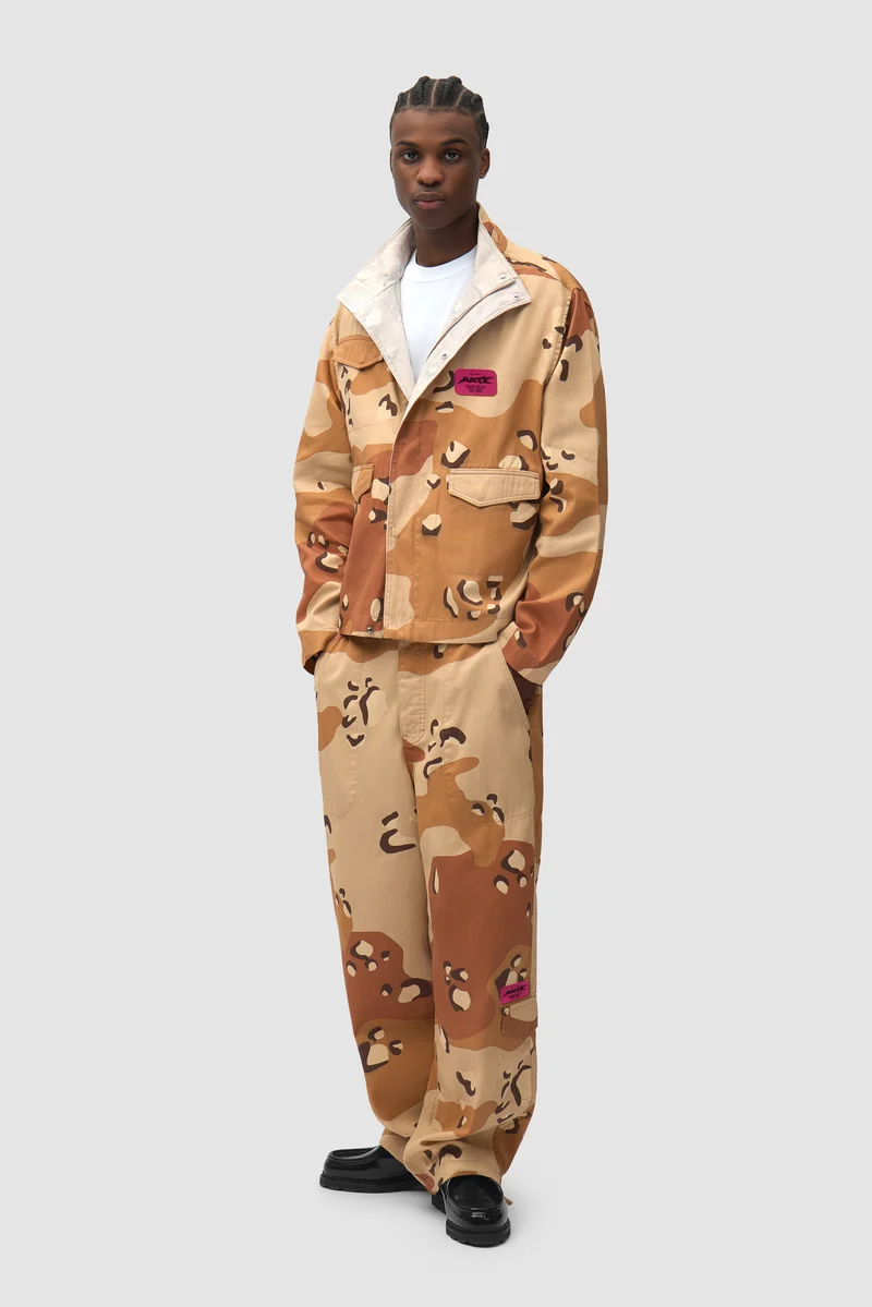 Veste utilitaire réversible à motif camouflage - Imprimé intégral