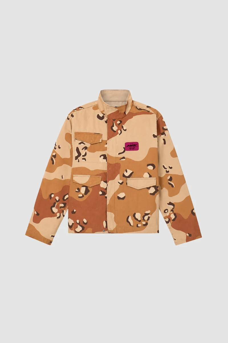 Veste utilitaire réversible à motif camouflage - Imprimé intégral