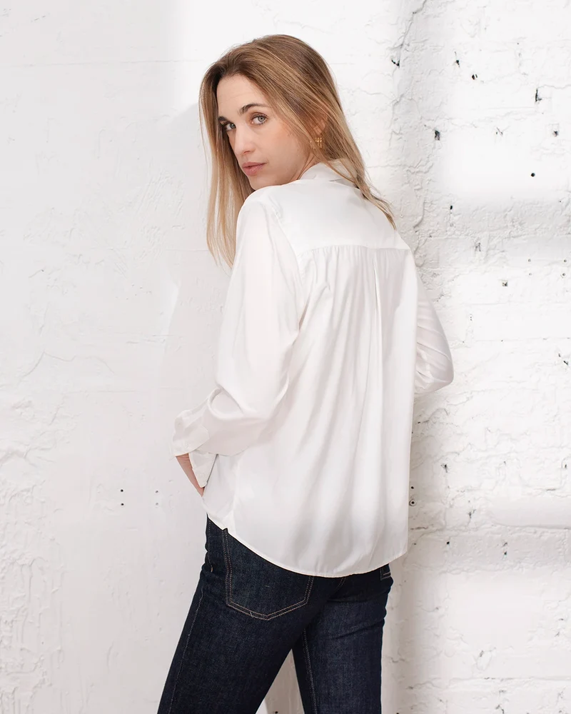 Chemise Hudson popeline - Blanche