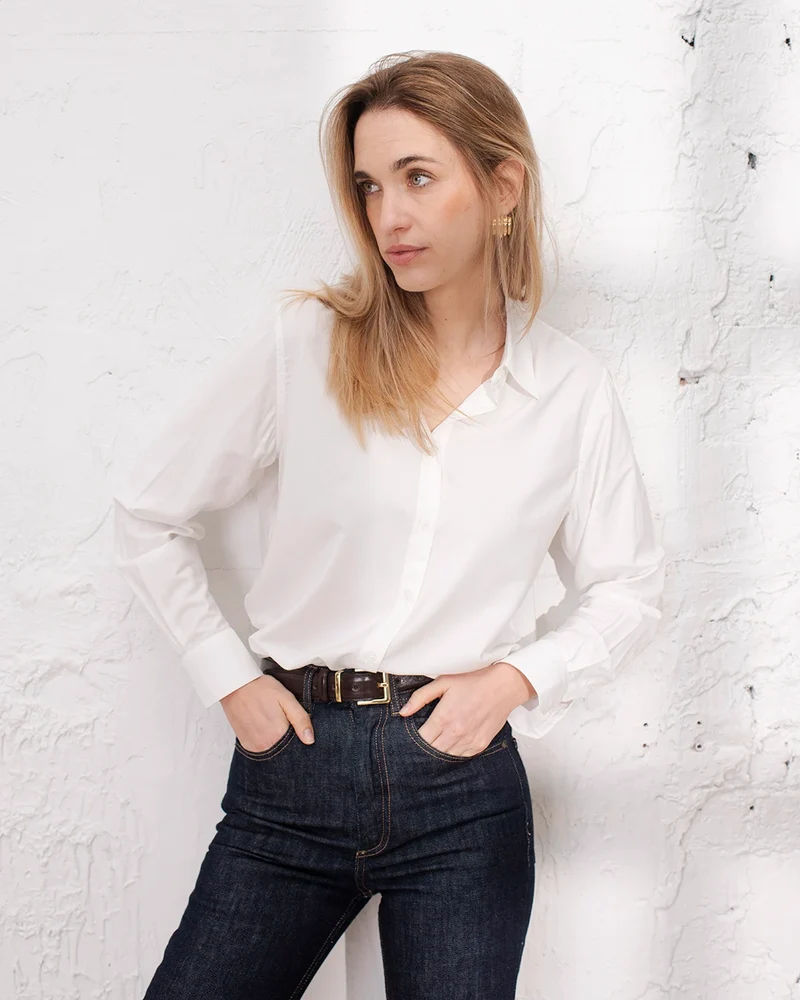 Chemise Hudson popeline - Blanche