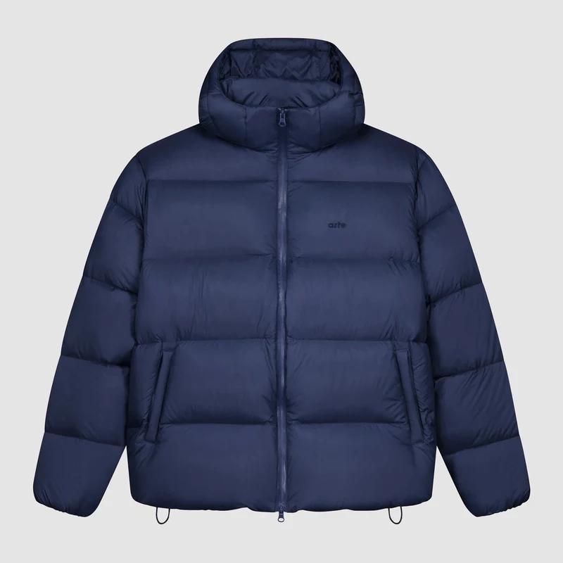 Doudoune à capuche - Bleu marine