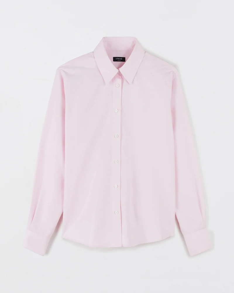 Chemise Hudson popeline - Rose pale