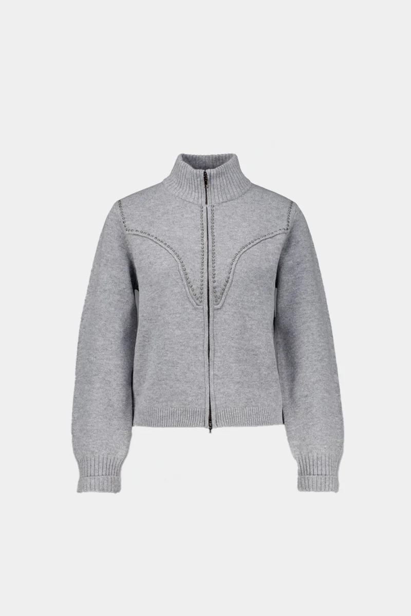 Cardigan orné de rivets