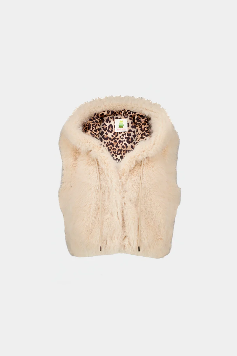 Gilet en fausse fourrure vegan Leo Lining