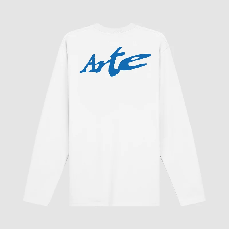 T-shirt à manches longues avec logo Warp - Blanc