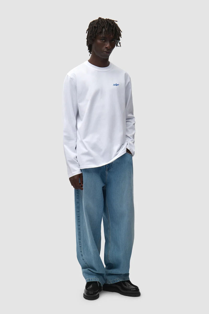 T-shirt à manches longues avec logo Warp - Blanc