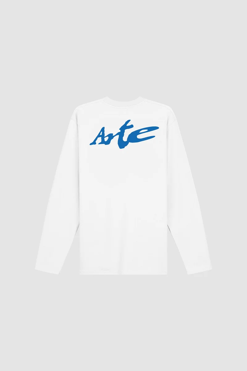 T-shirt à manches longues avec logo Warp - Blanc