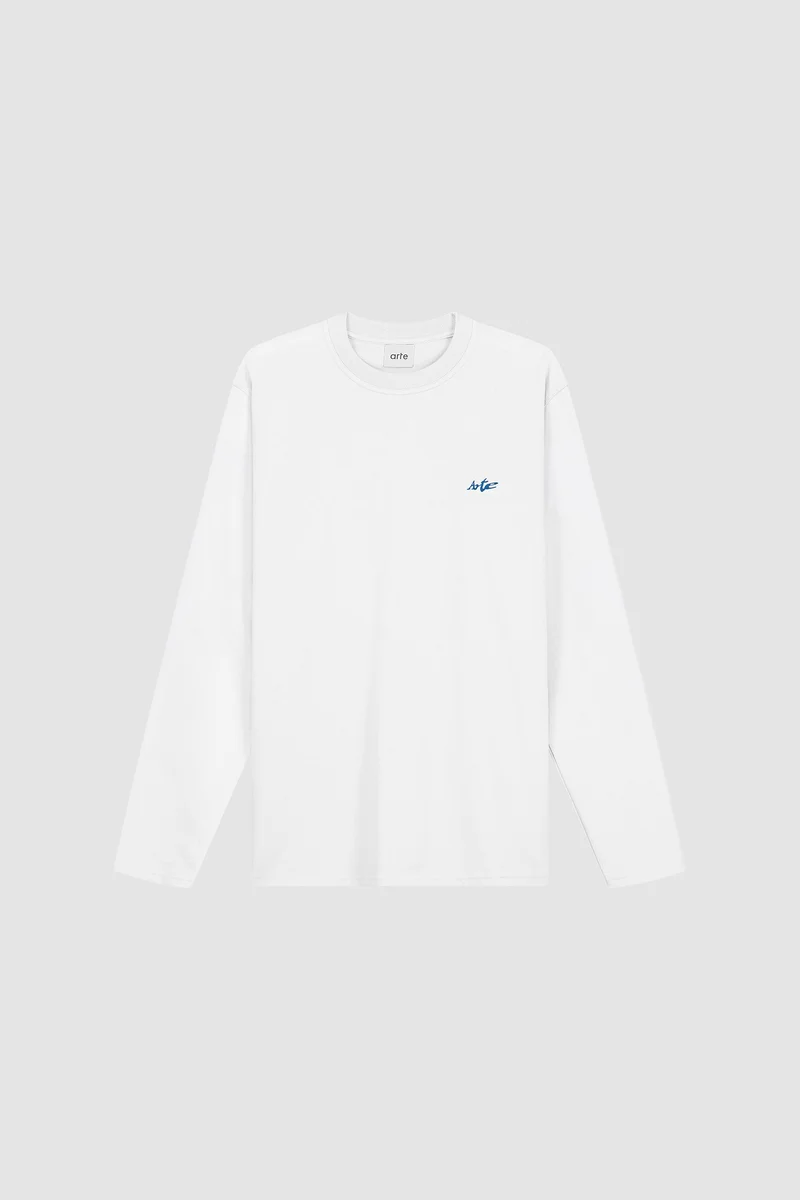 T-shirt à manches longues avec logo Warp - Blanc
