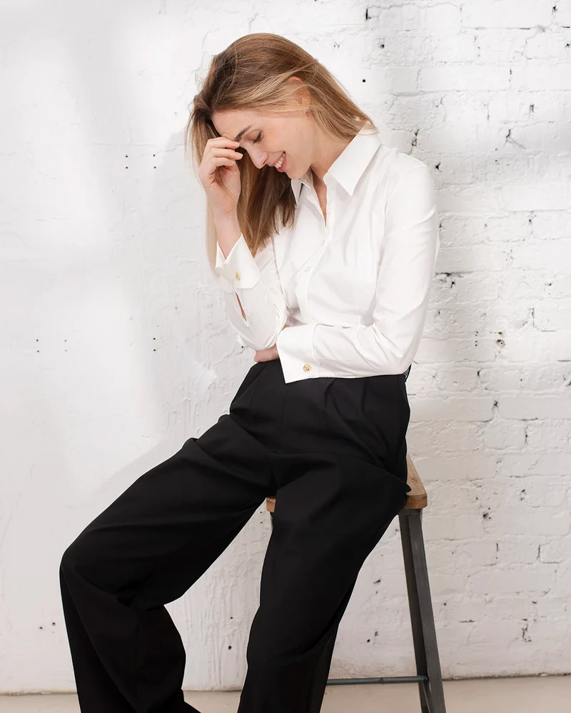 Chemise cintrée Reno - Blanche
