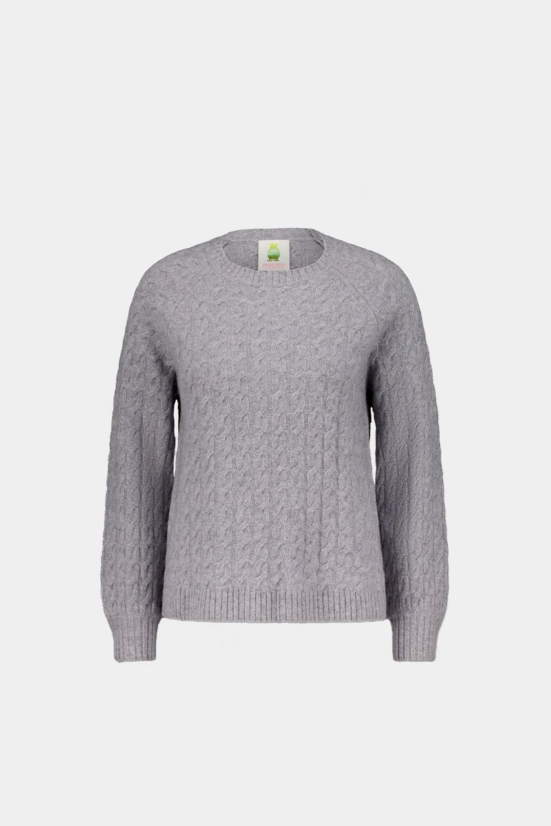 Pull à torsades, coupe A