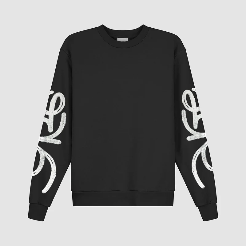 Pull à col rond Swirl - Noir