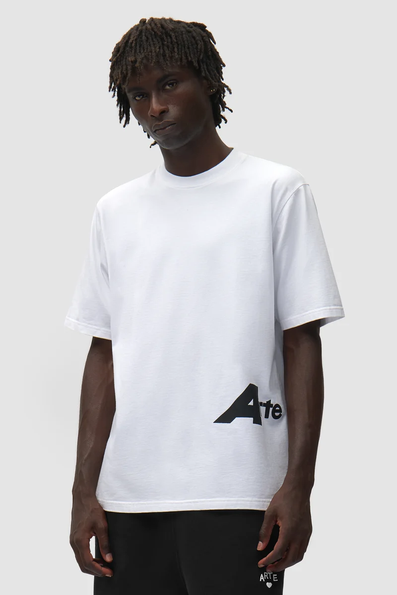 T-shirt « Big A » (côté avant) - Blanc