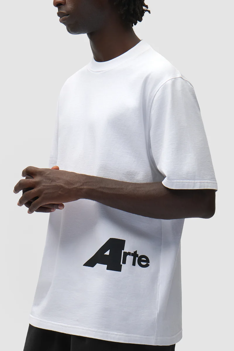 T-shirt « Big A » (côté avant) - Blanc