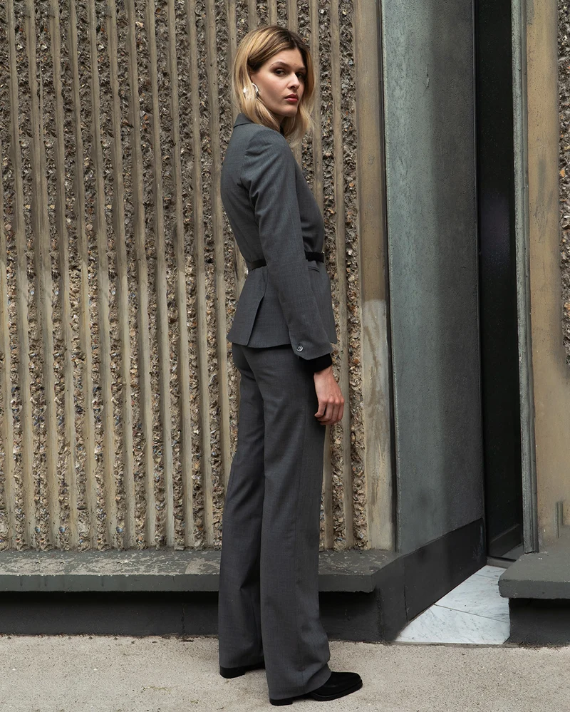 Pantalon droit Berlin - Gris