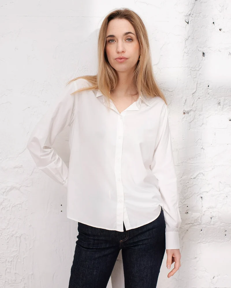 Chemise Hudson viscose - Blanche